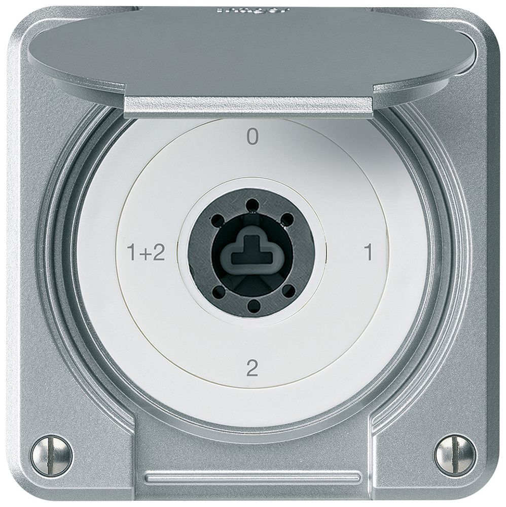 Interrupteur à clé ENC robusto IP55 avec clapet sans cylindre S1/1P al p.combi