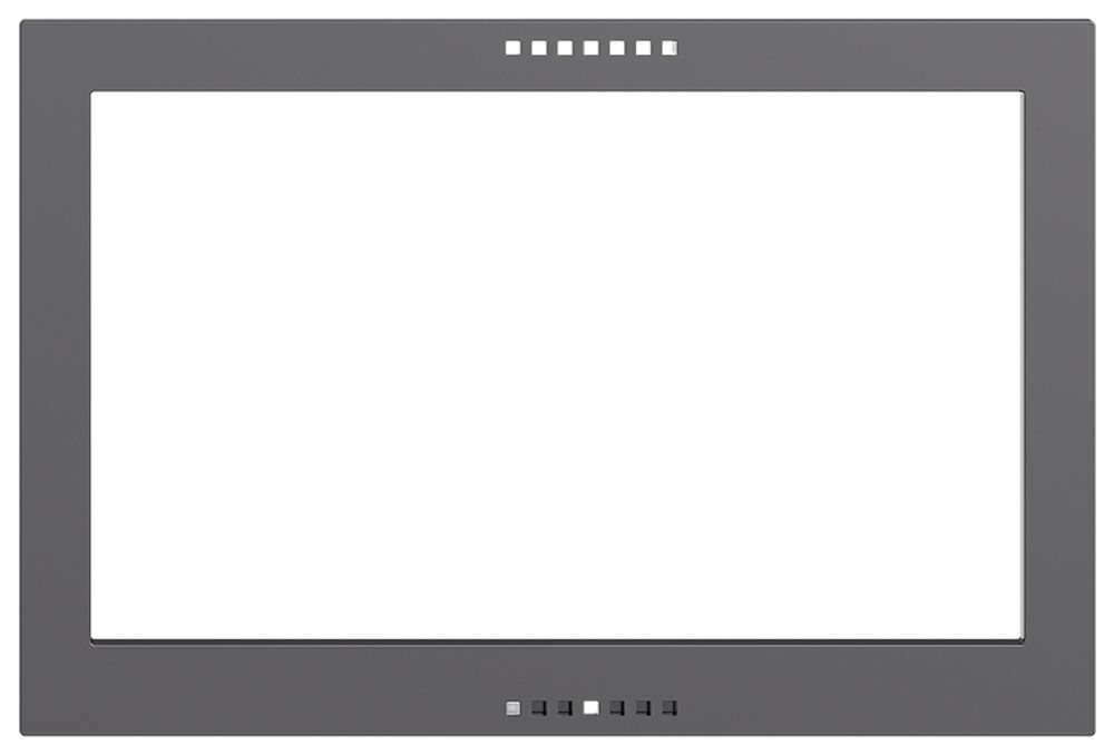 Plaque frontale EDIZIOdue pour KNX-Panel 7" gris foncé