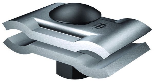 Serre-fil parallèle Flury FE41 ac nu, pour 2 acier Ø 6…12mm