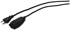 Verlängerung Steffen T12 Stecker T13 Kupplung schwarz 3m mit KS 3×1mm²