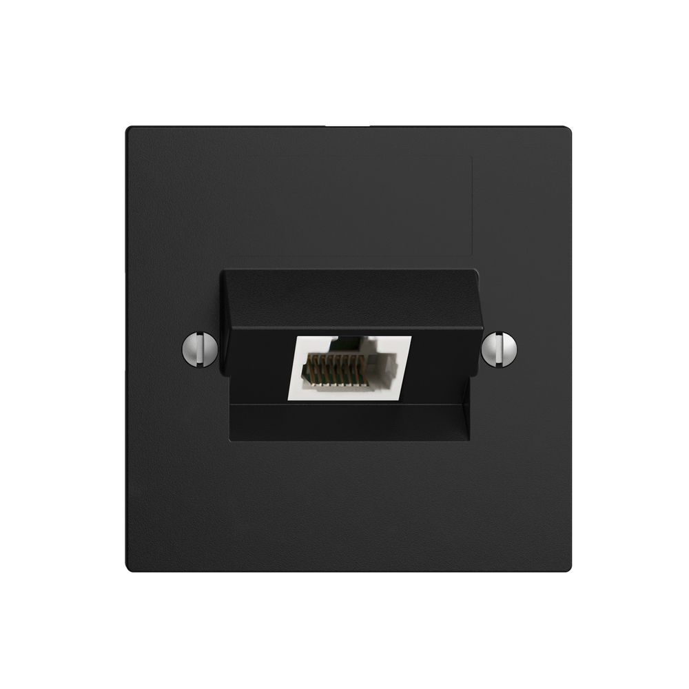 Einsatz zu UP-Anschlussdose 1×RJ45/u 4P ITplus EDIZIOdue schwarz