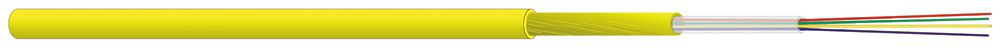 Kabel LWL Indoor FTTH 1×4 G.657 A Coat Dca gelb