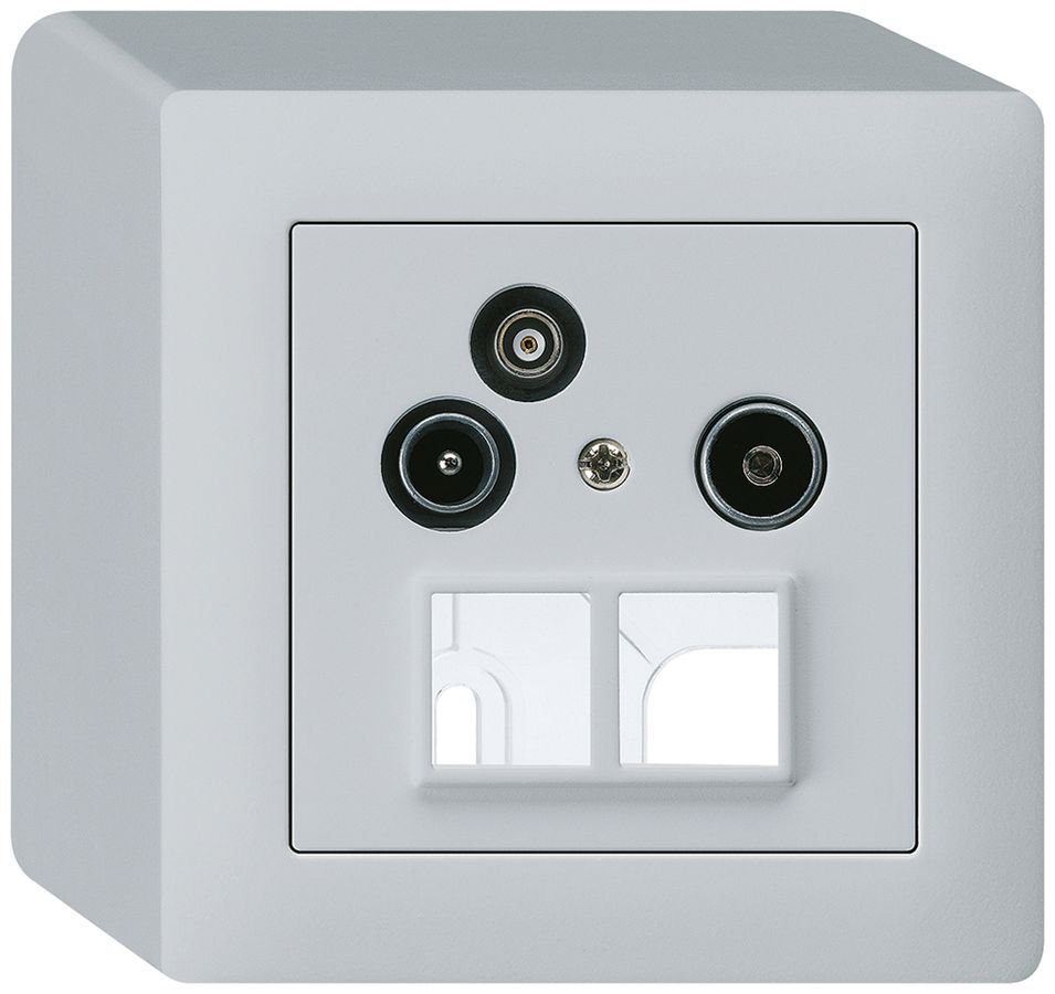 AP-Antennendose R/TV-Daten kallysto HMS 2GHz 10.5db hellgrau