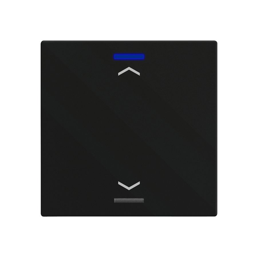 EB-Taster KNX RGBW MDT BE-TAL60T116.A1 1T/2B Temp.schwarz matt "Jalousie"