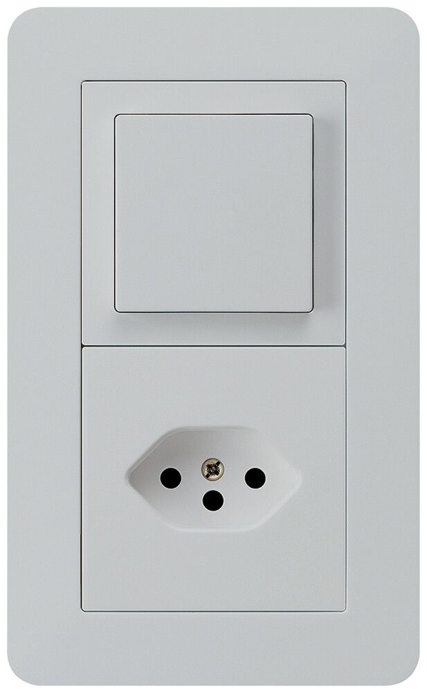 UP-Kombination kallysto.trend Gr.I-I vertikal Schalter S6+Typ 13 lichtgrau