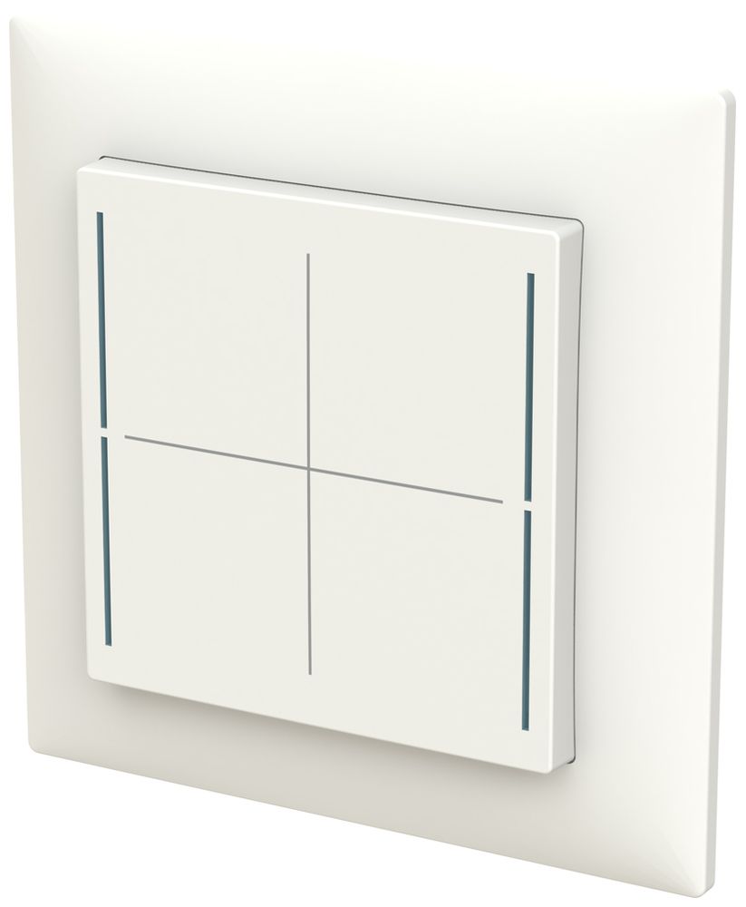 Élément de commande ENC ABB SIDUS touch B KNX avec BCU 1…4-fois blanc