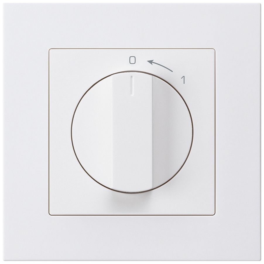 UP-SchwenkTaster 0<-1/2L weiss kallysto.pro mit Drehgriff