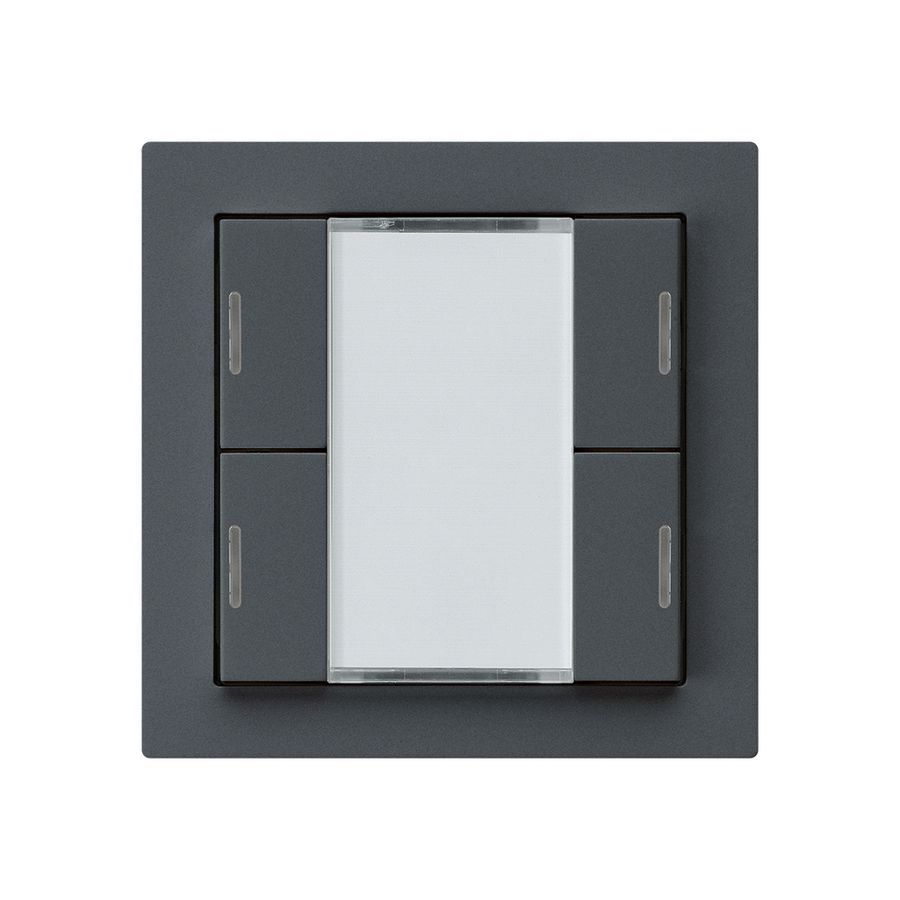 Poussoir ENC kallysto A KNX 4× LED RGB s/e-link anthracite
