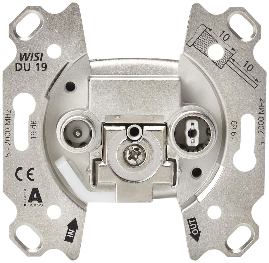 Breitbanddose 2-Loch 19dB