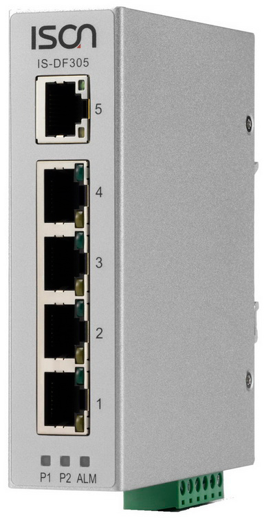 Industrial 5 Port unmanaged Fast Ethernet Switch IS-DF305
