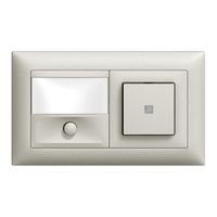 Combinaison grd.2×1 ENC sonnerie+AR EDIZIOdue gris clair