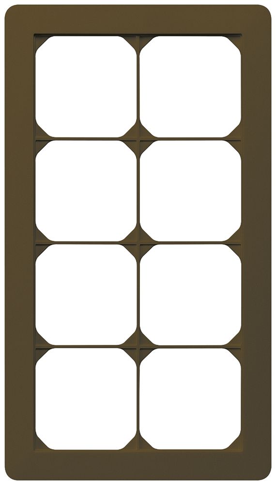 UP-Abdeckrahmen kallysto.trend 4×2 braun 154×274mm