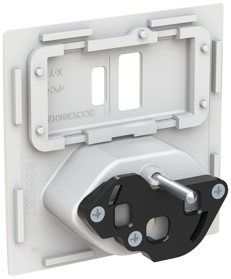 Kit frontale INC ABB Sidus USB-A+C + T13 60×60mm bi IP20