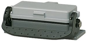 Anbaugehäuse B16 H=28mm LVB mit Klappdeckel Aluminium