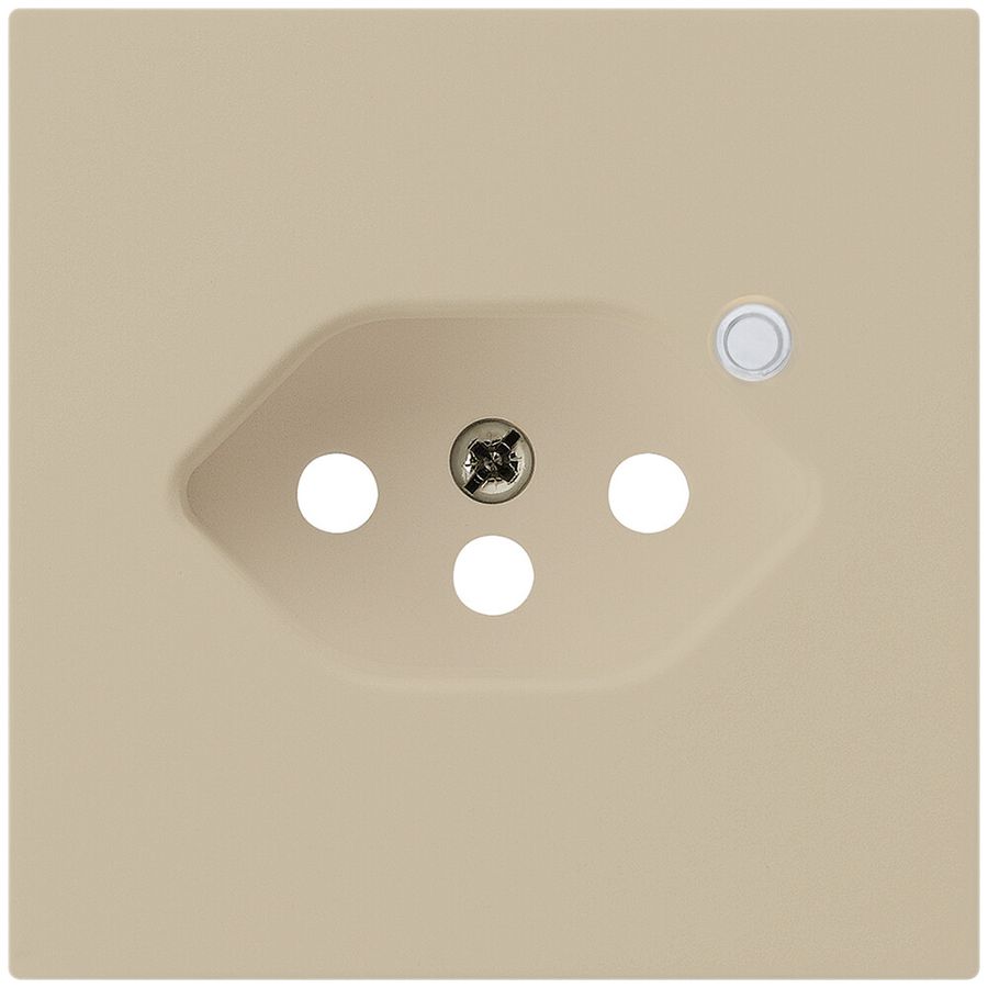 Frontplatte zu Steckdose Hager kallysto 1×T13 beleuchtet H beige