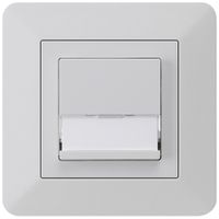 UP-SonnerieTaster kallysto.trend hellgrau A/1L mit Namensschild 37×15mm