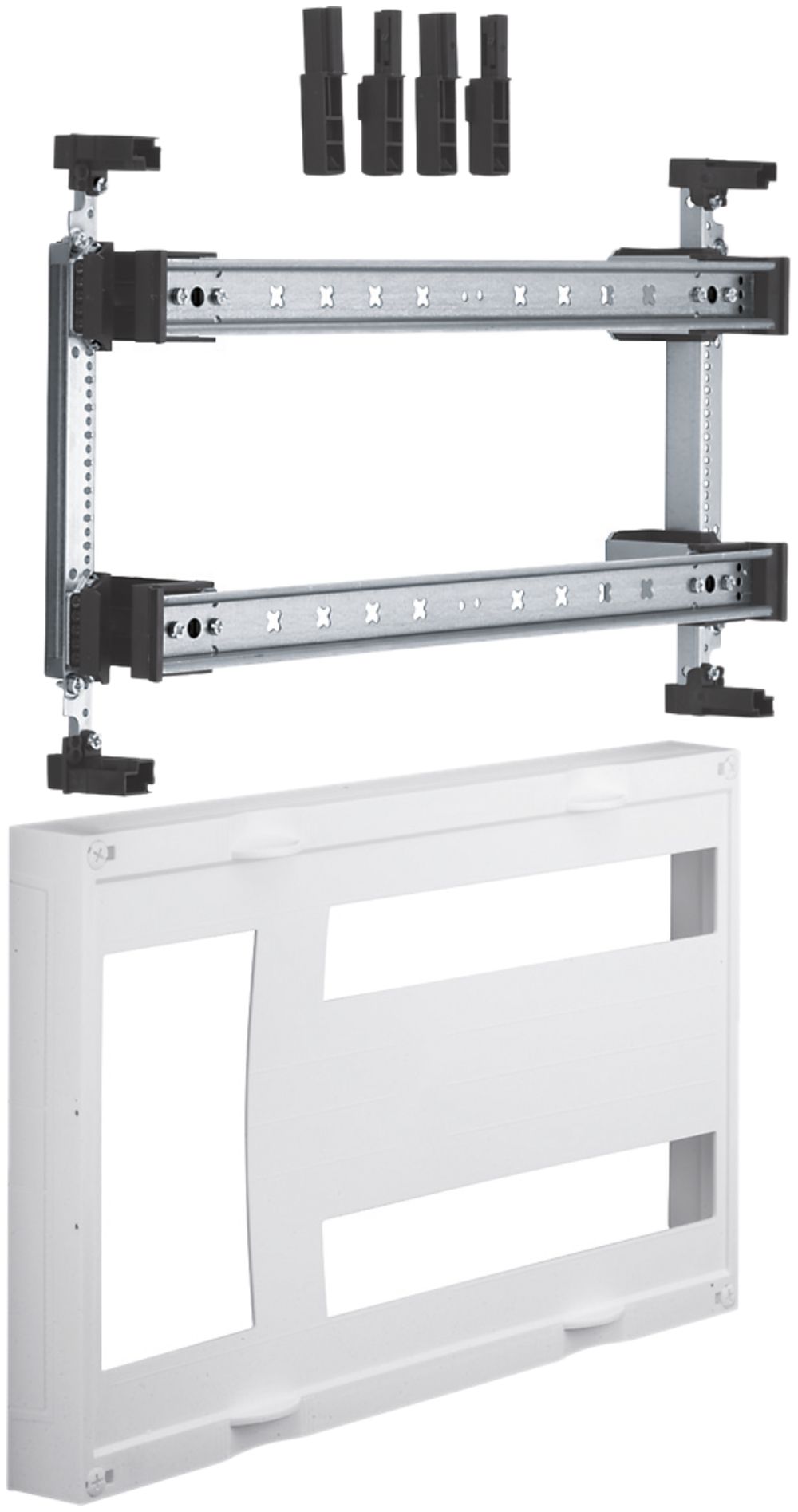 Kit Hager univers N 300×500mm pour 1 sectionneur DIN00 2×17 PLE sur rail DIN