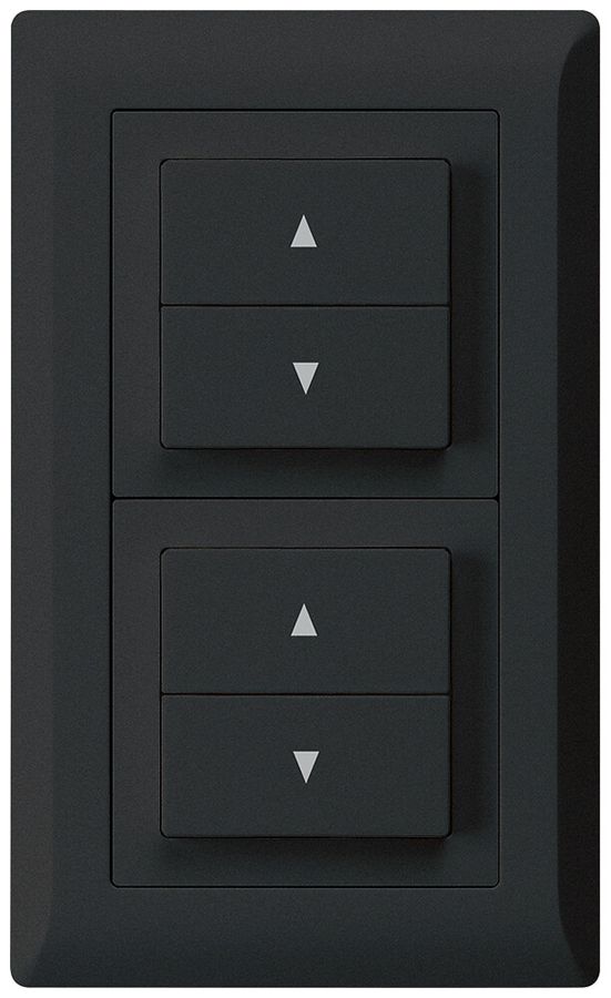 Combinaison ENC kallysto.line grd.I-I verticale 2×interr.stores noir