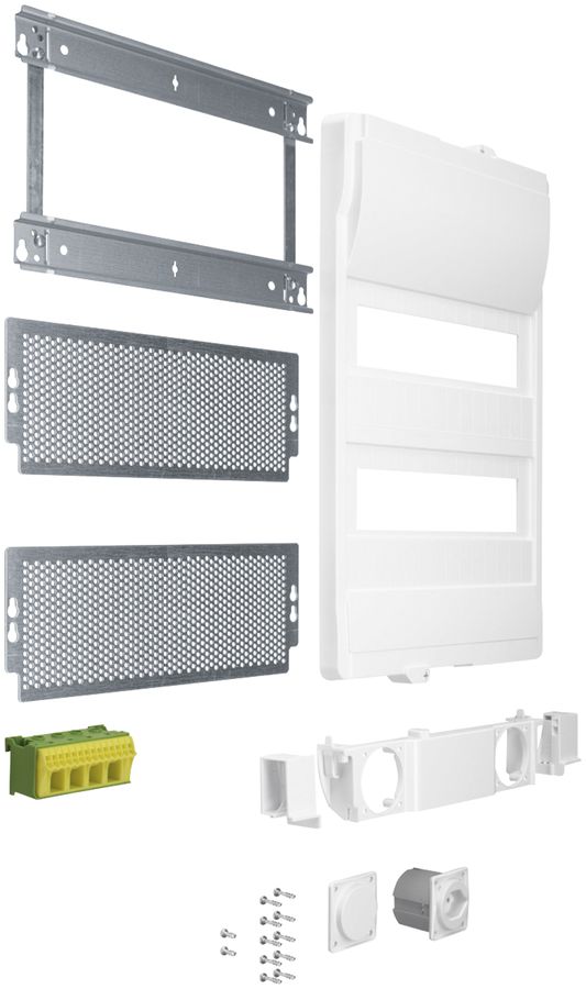 Ausbaupaket Hager Volta Hybrid Schweiz 2-Reihig