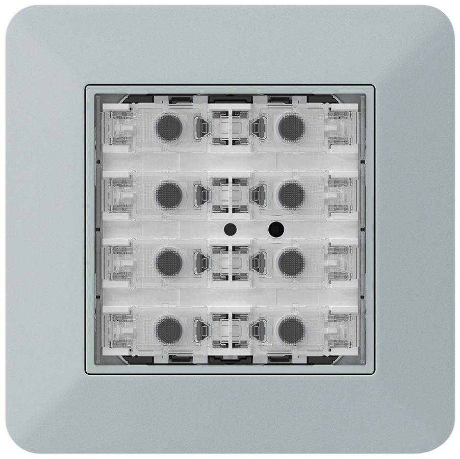 Poussoir KNX ENC KTR p.8×touches 8×points actionnables LED gris