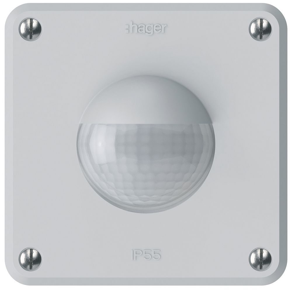 Bewegungsmelder Hager robusto IP55 A 3-Draht hellgrau