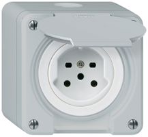 AP-Steckdose robusto Typ 15 grau