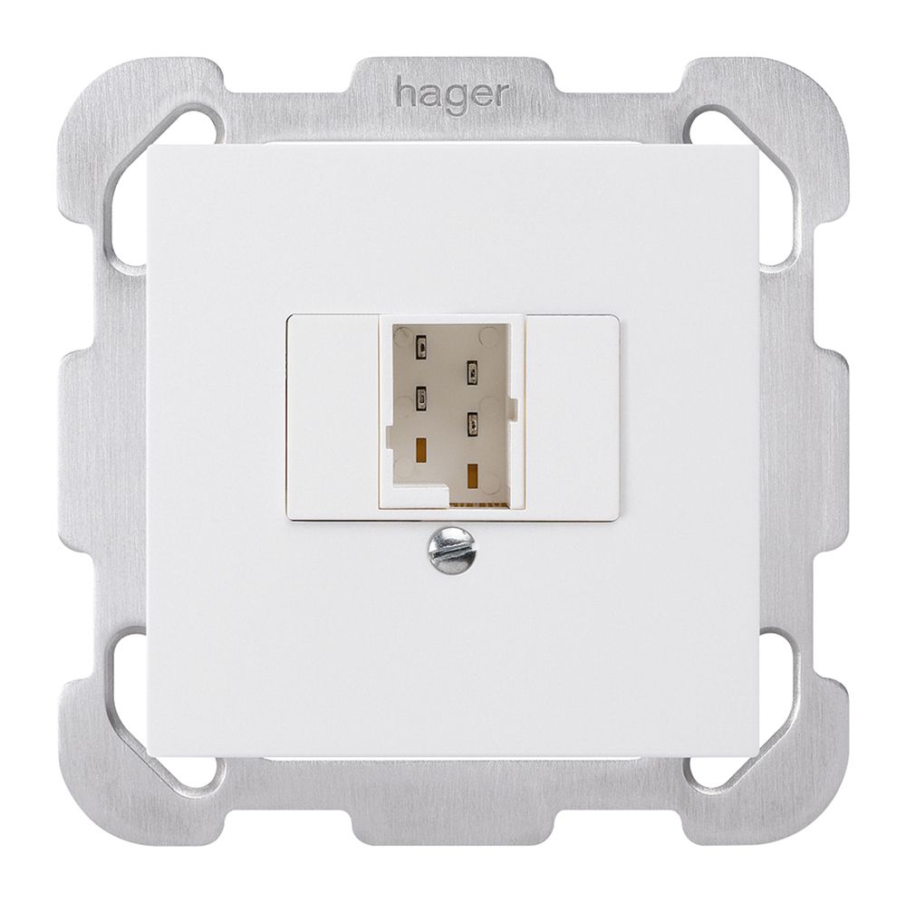 UP-Steck- und Anschlussdose kallysto 1×TT83 weiss mit Befestigungsplatte