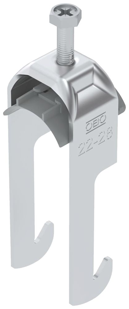 Fixation rapide BET 2056 pied à W matière synthétique 22…28mm 1×câble aluminium