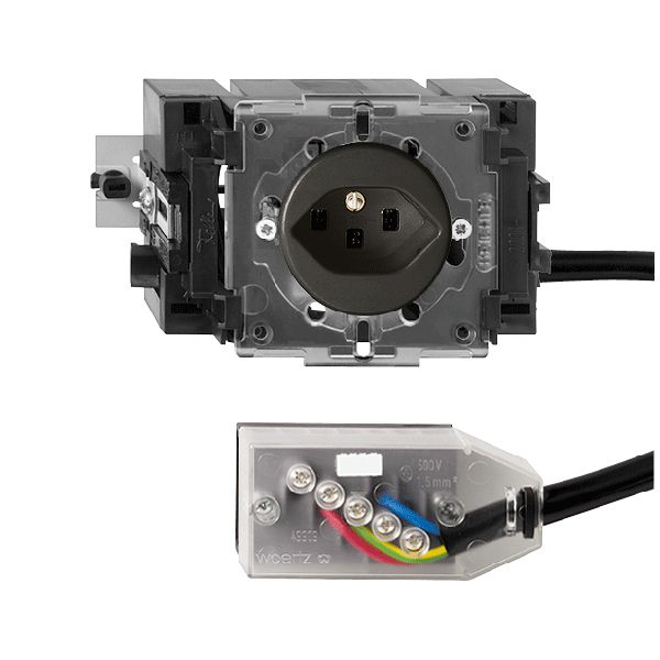 Prise INC FH T23 L2 noir 49…69mm pour câble plat Technofil