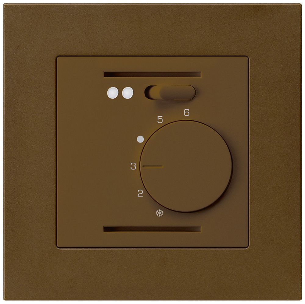 Termostato ambiente INC kallysto.pro marrone per riscaldamento pavimento