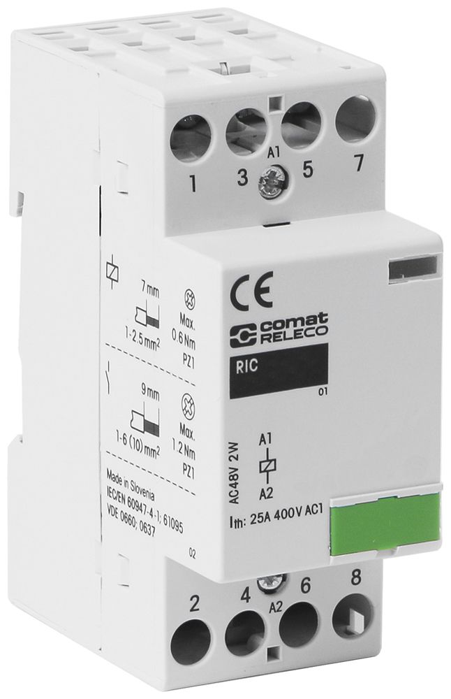 REG-Schütz ComatReleco RIC, 24VAC/DC 1W 25A AC-1