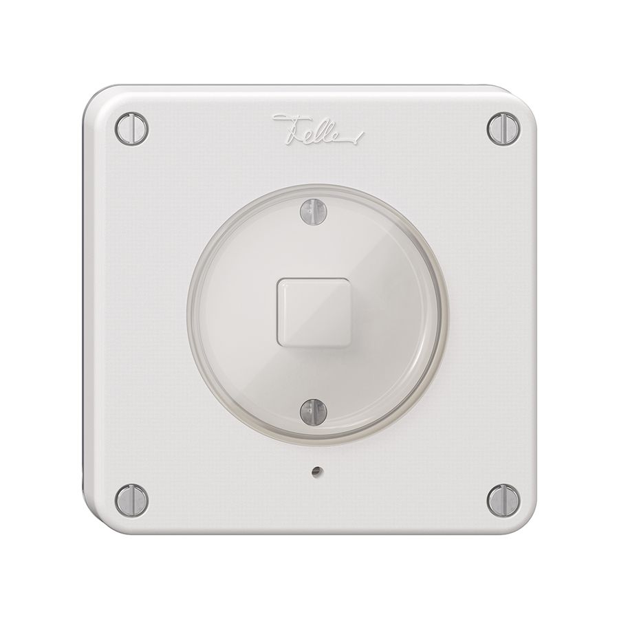 Poussoir KNX 1× NEVO N.CO RGB avec sonde de température blanc