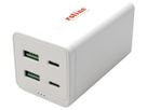 Adaptateur secteur ROLINE 2×USB A 2×USB C 120W 20VDC 5A blanc