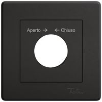 UP-Montageset EDIZIO.liv SNAPFIX® f.Schwenktaster m.Schloss Aperto → ← Chiuso sz