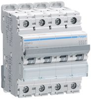 Disgiuntore Hager MCB 3P+N 415V tipo B 13A Icn 10kA Icu 15 kA 4UM