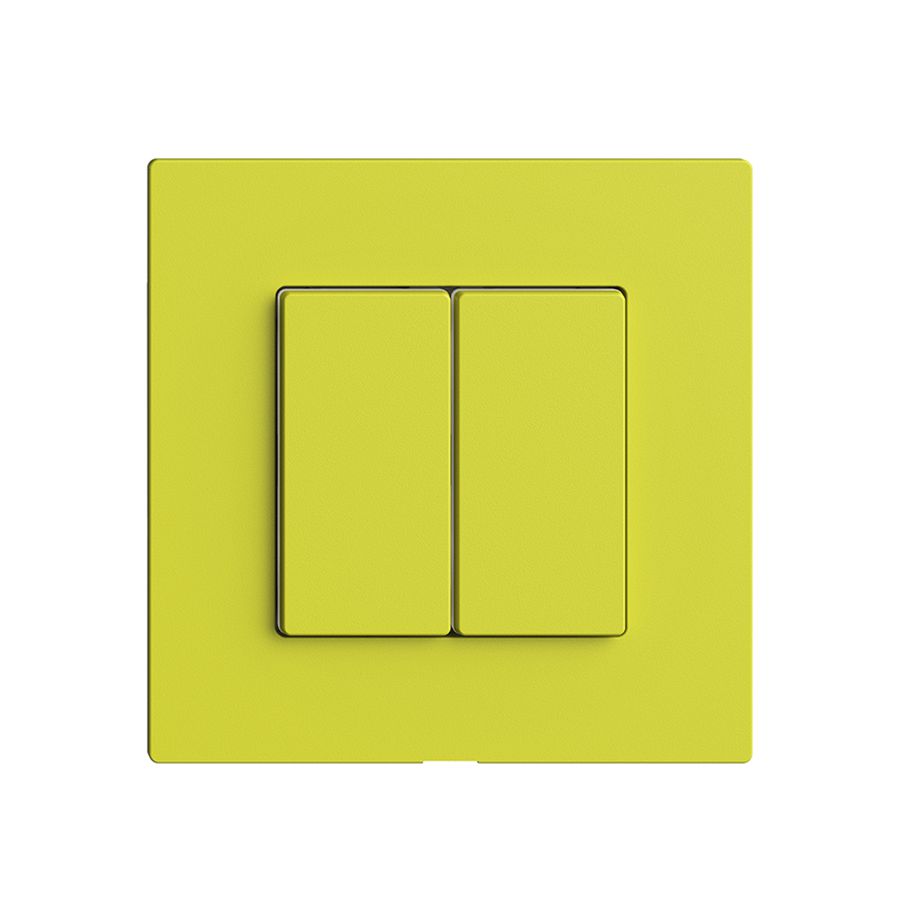 Druckschalter 2K/2T Edue Wiser lemon