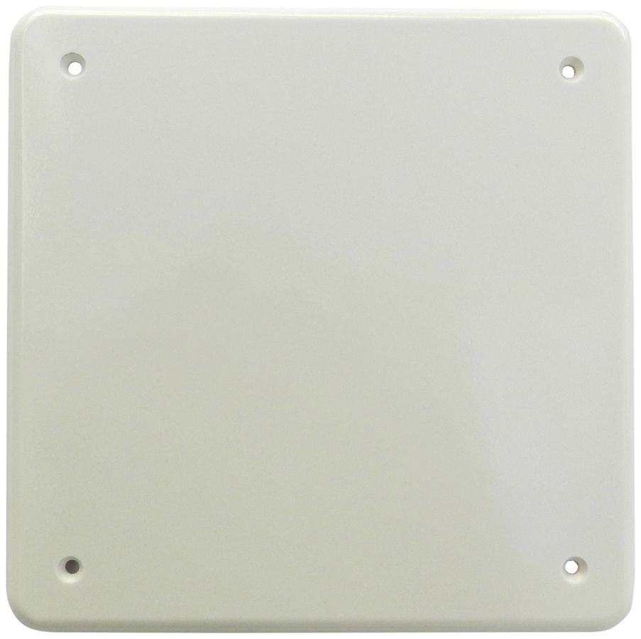 Deckplatte 2×2 4 Befestigungslöcher weiss