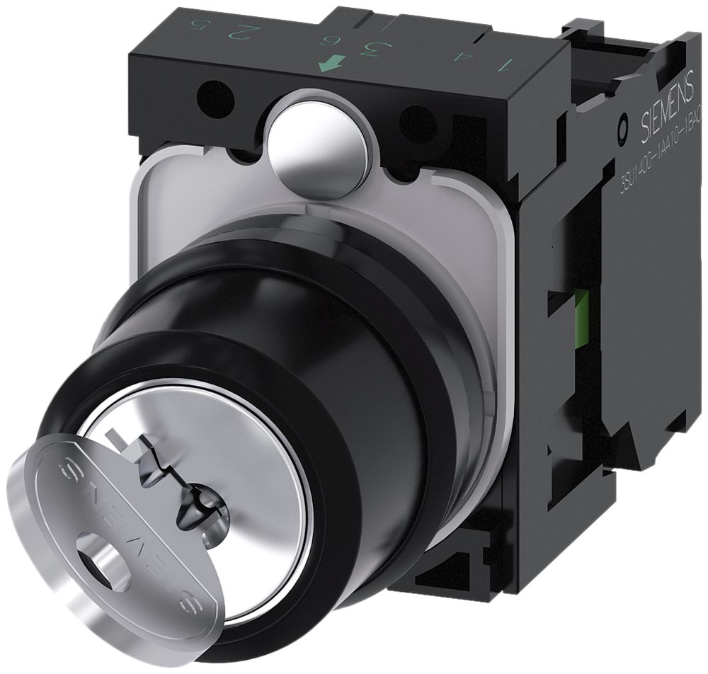 Interruttore a chiave Siemens SIRIUS ACT RONIS supporto 1Ch O-I (O/I) plastica