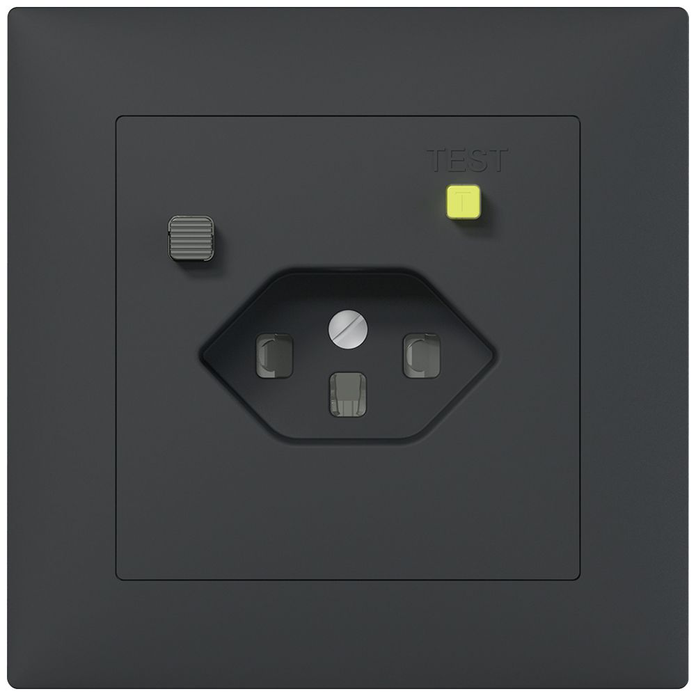 Prise FI ENC SIDUS B T23 30mA, shutter, anthracite