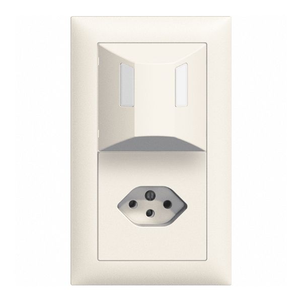 Combinaison ENC EDIZIOdue détect.de mouv.+T13 blanc verticale