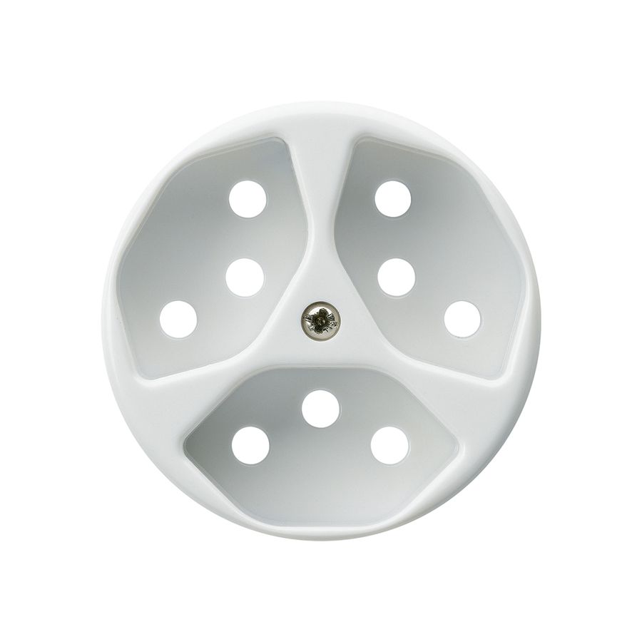 Frontscheibe basico 3×Typ 13 weiss mit Kinderschutz