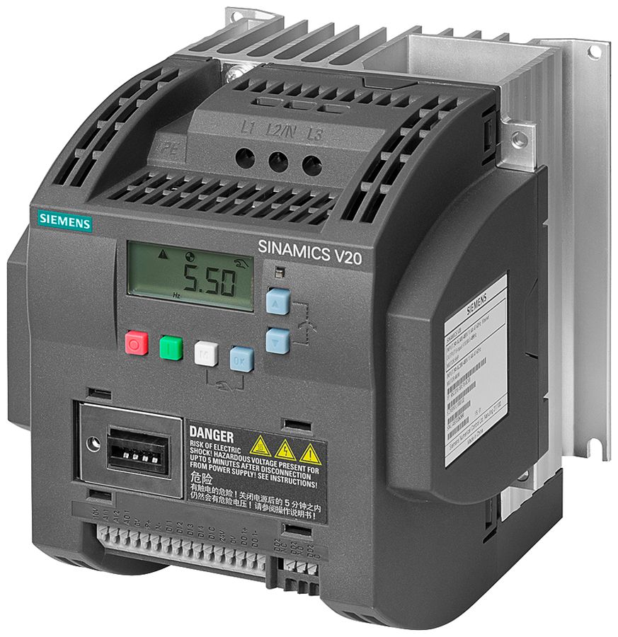 Frequenzumrichter Siemens SINAMICS V20 3kW 3AC Klasse A Modbus