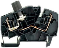 Morsetto fusible Weidmüller ZSI 2.5-2/2X2AN/G25 connessione a molla TS35 nero