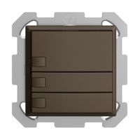 Poussoir KNX RGB ENC EDUE, 250mW, s.LED, 3×poussoir, comm.1×touche, cof