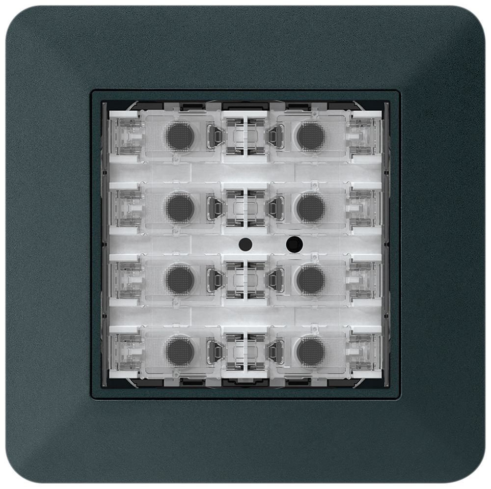 Poussoir KNX ENC KTR p.8×touches 8×points actionnables LED noir