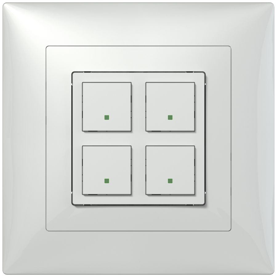 Set frontale INC ABB SIDUS bianco lucido per sensore 2×free@home