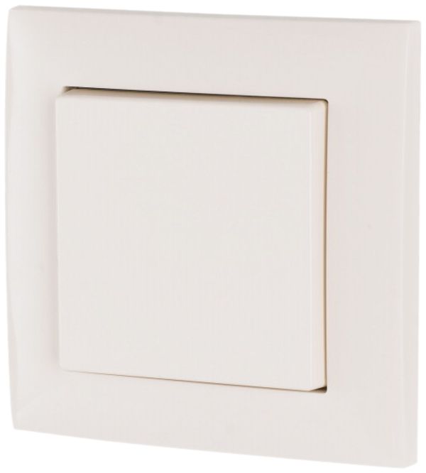 Cadre de recouvrement Eaton xComfort 1 fois pour poussoir 55×55mm blanc brillant