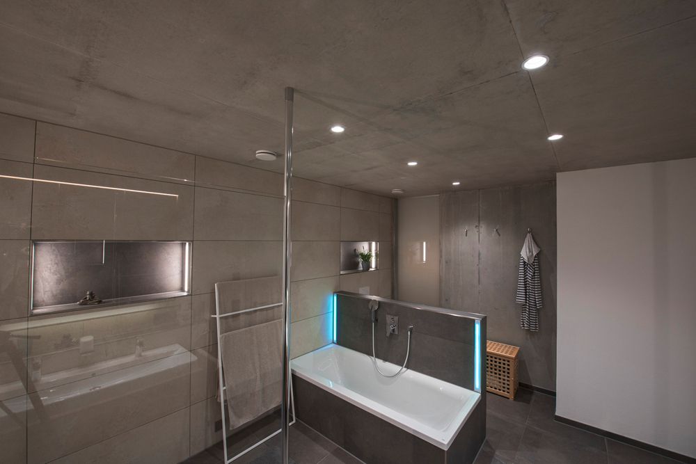 Downlight LED INC SLV CONTONE, 16W 890lm 3000K rond IP44 blanc