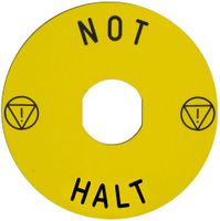 Bezeichnungsschild Schneider Electric Not-Halt