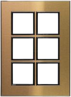 Telaio di copertura ATO 2×3 modulo, gold brass